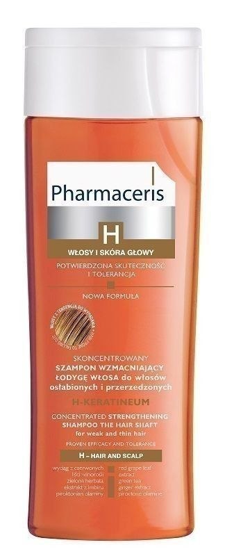 Pharmaceris H, Keratineum, skoncentrowany szampon wzmacniający do włosów, 250 ml