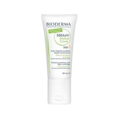 Bioderma Sebium Global Koloryzujący krem przeciwtrądzikowy z punktowym korektorem 30ml