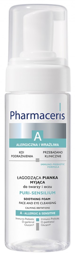 Pharmaceris A Puri-Sensilium, pianka myjąca do twarzy i oczu, 150 ml