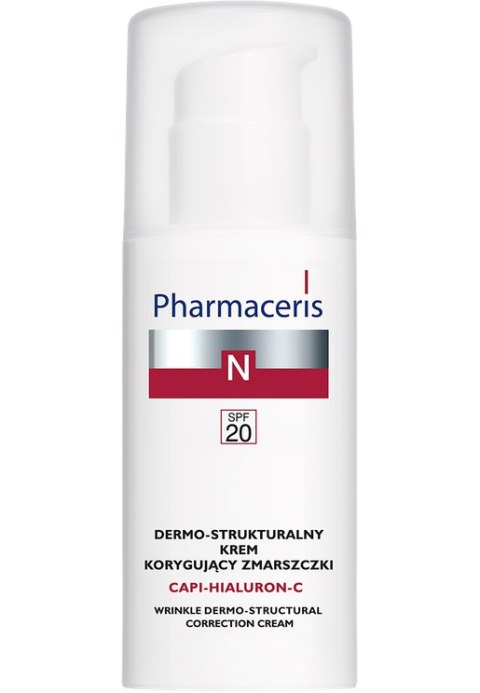 Pharmaceris N Capi-Hialuron-C, dermo-strukturalny krem korygujący zmarszczki, SPF 20, 50 ml