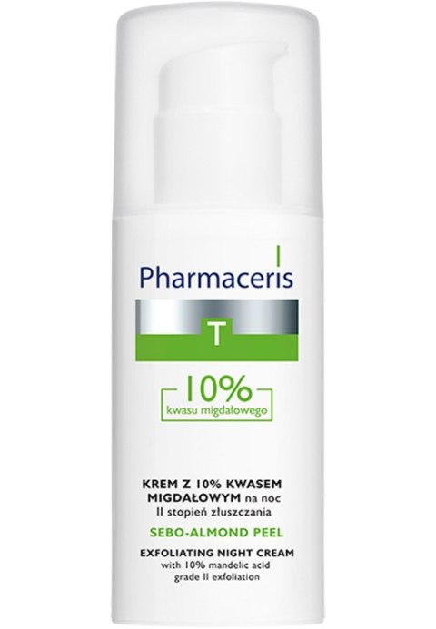 Pharmaceris T Sebo-Almond Peel 10% krem do twarzy II stopień złuszczania 50 ml na noc