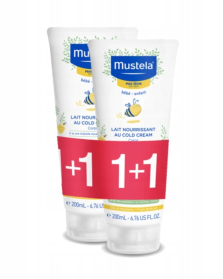 Mustela Bebe Mleczko z Cold Cream 2x400 ml