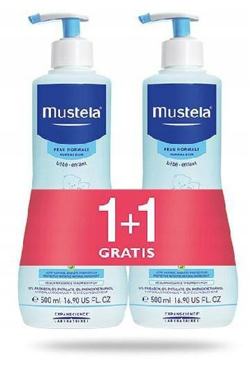 Mustela Bebe Woda oczyszczająca bez spłukiwania 2x500ml