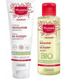 Mustela Zestaw Zero rozstępów: Krem na rozstępy 150ml+Olejek na rozstępy 105ml