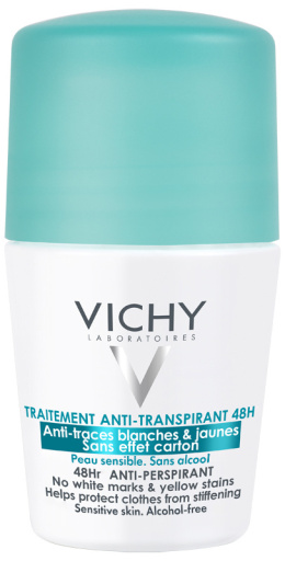 Vichy Dezodorant w kulce przeciw śladom na ubraniach 48h 50ml
