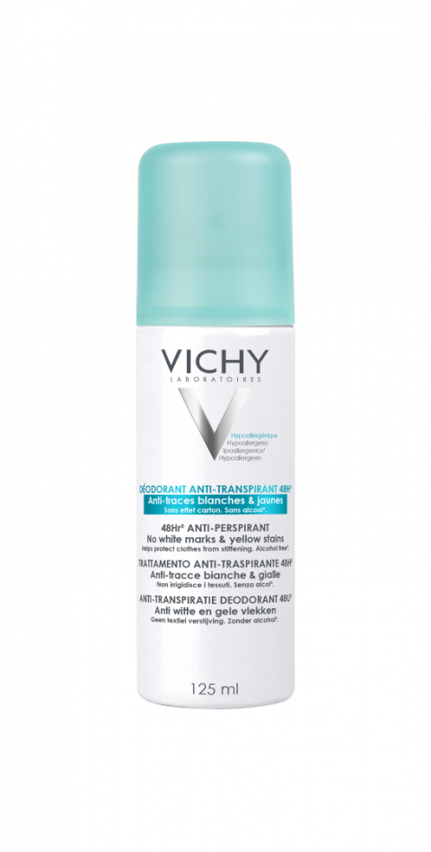 Vichy Dezodorant spray przeciw śladom na ubraniach 48h 125ml