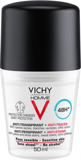 Vichy Homme Dezodorant w kulce dla mężczyzn 48h 50ml